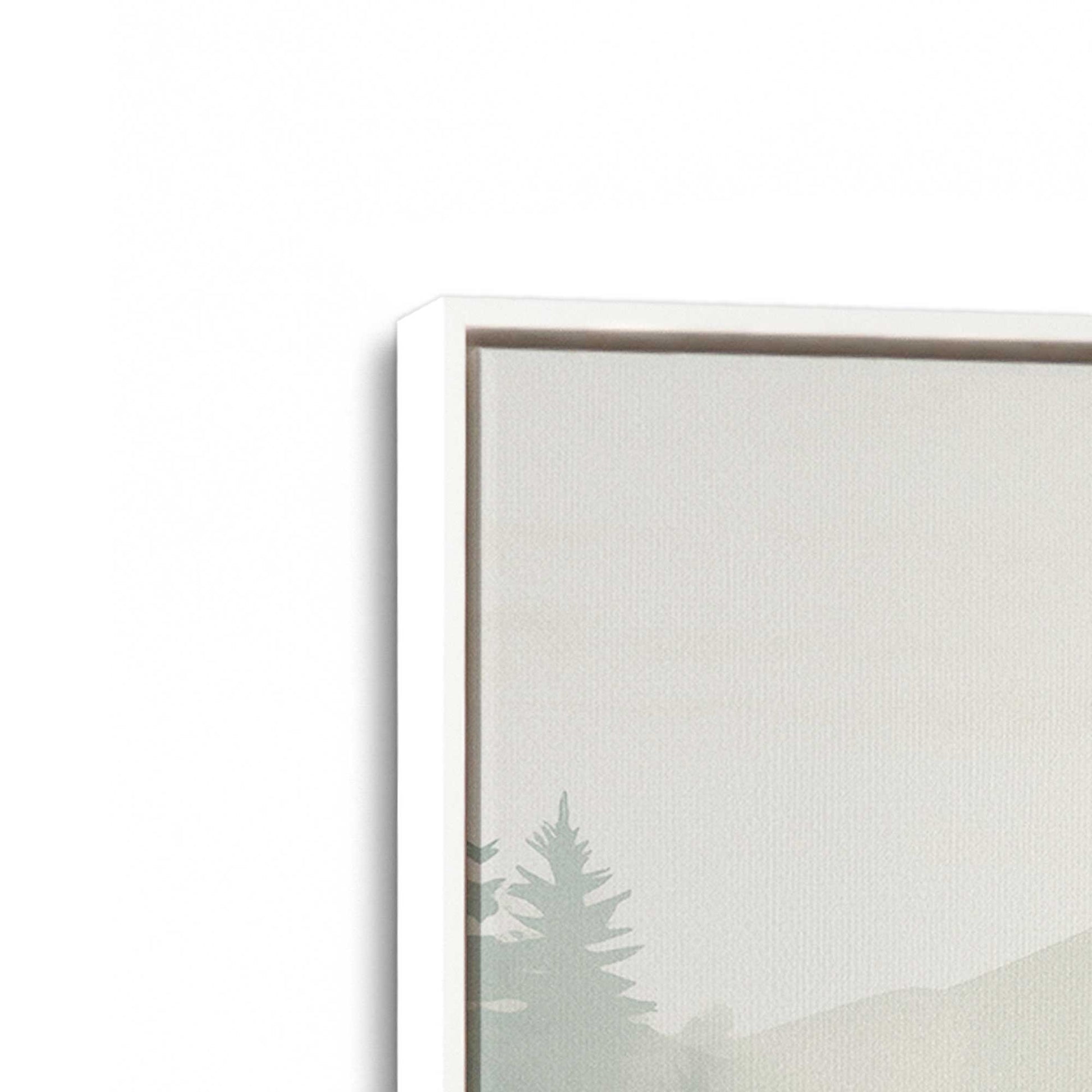 [Color:Opaque White], Picture of art in a White frame at an angle