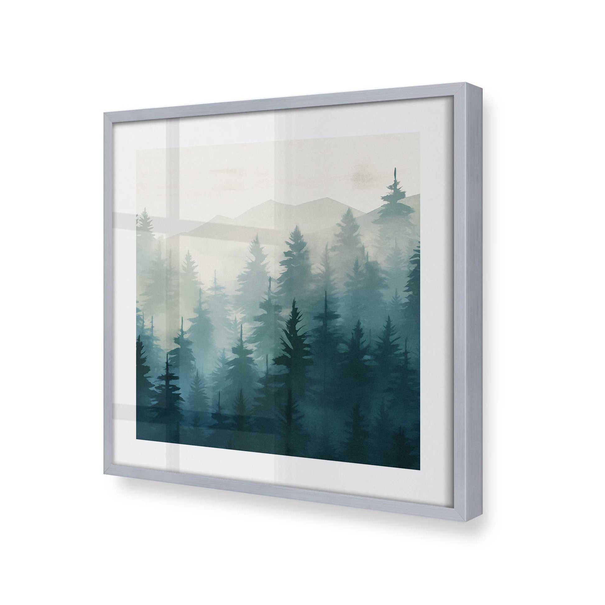 [Color:Polished Chrome], Picture of art in a Polished Chrome frame at an angle