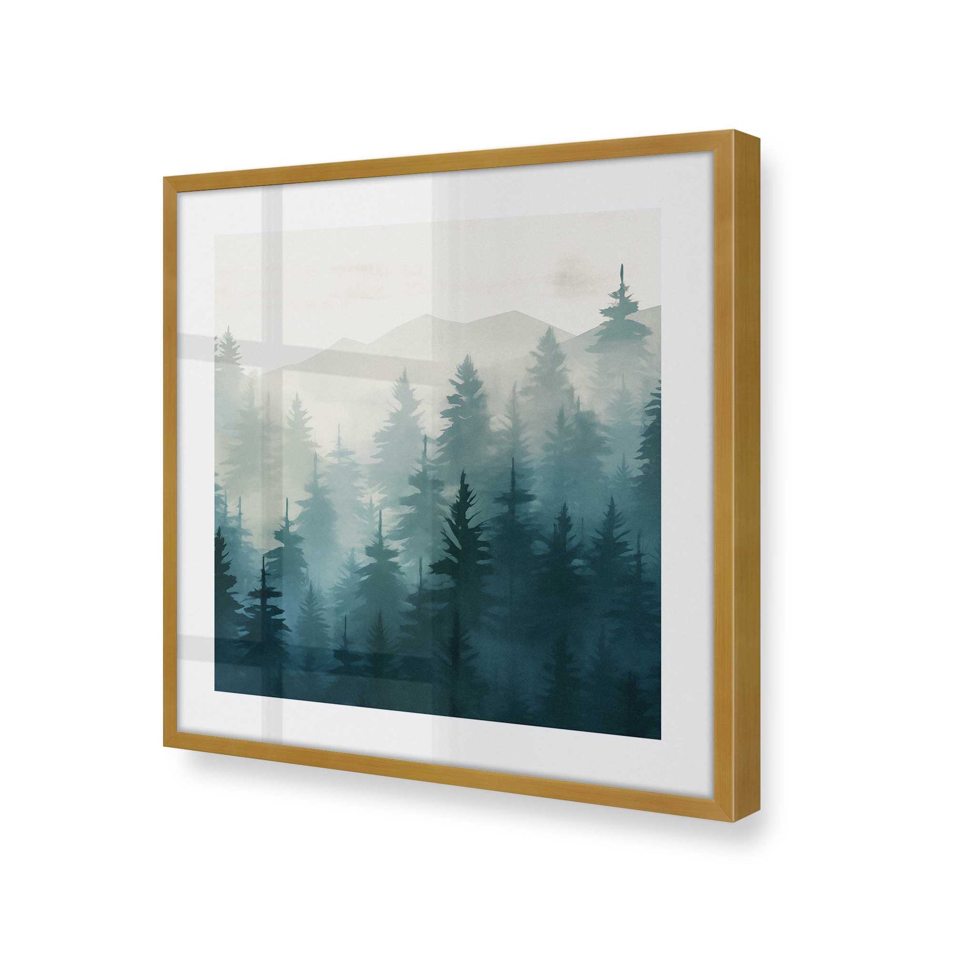 [Color:Polished Gold], Picture of art in a Polished Gold frame of the corner