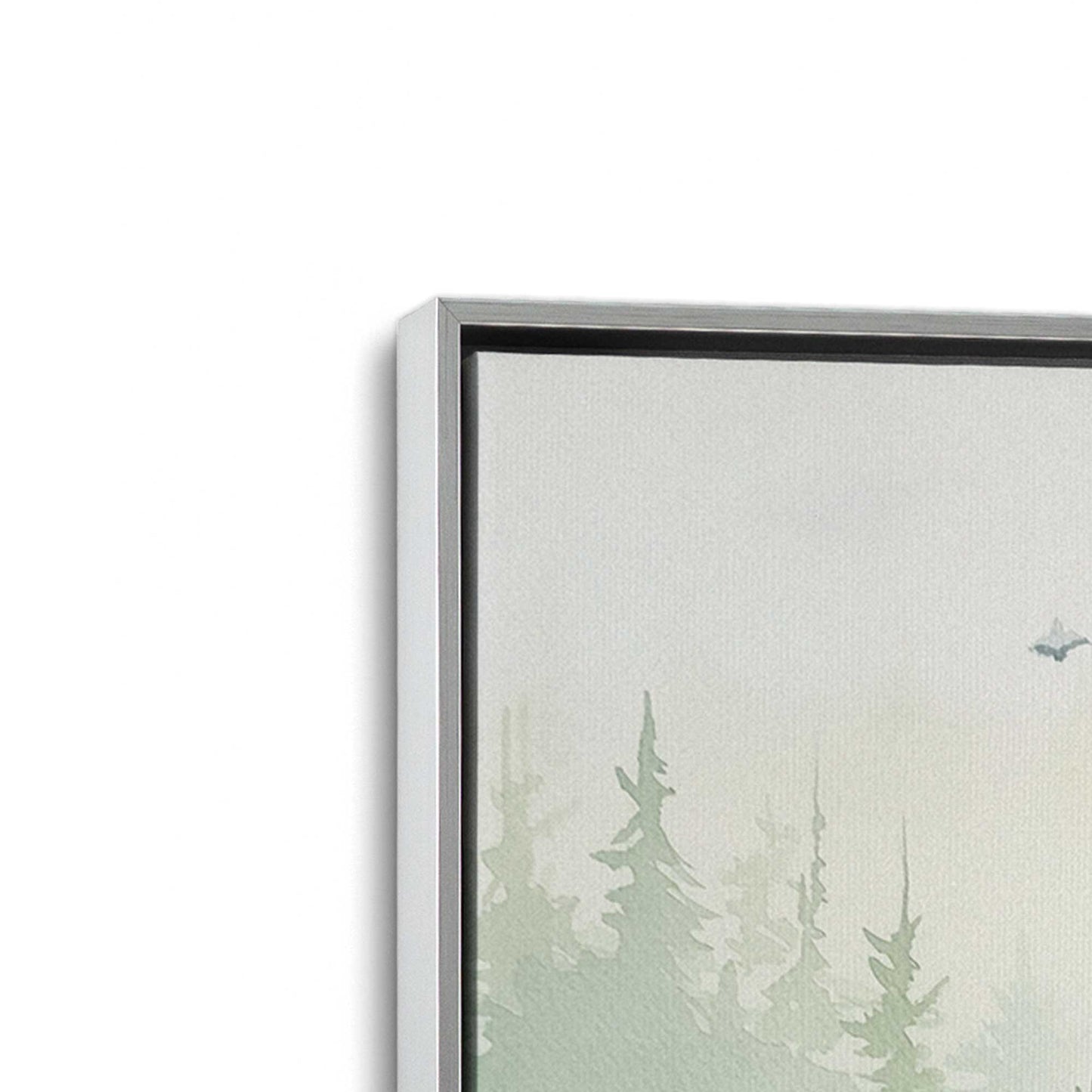 [Color:Polished Chrome], Picture of art in a Polished Chrome frame at an angle