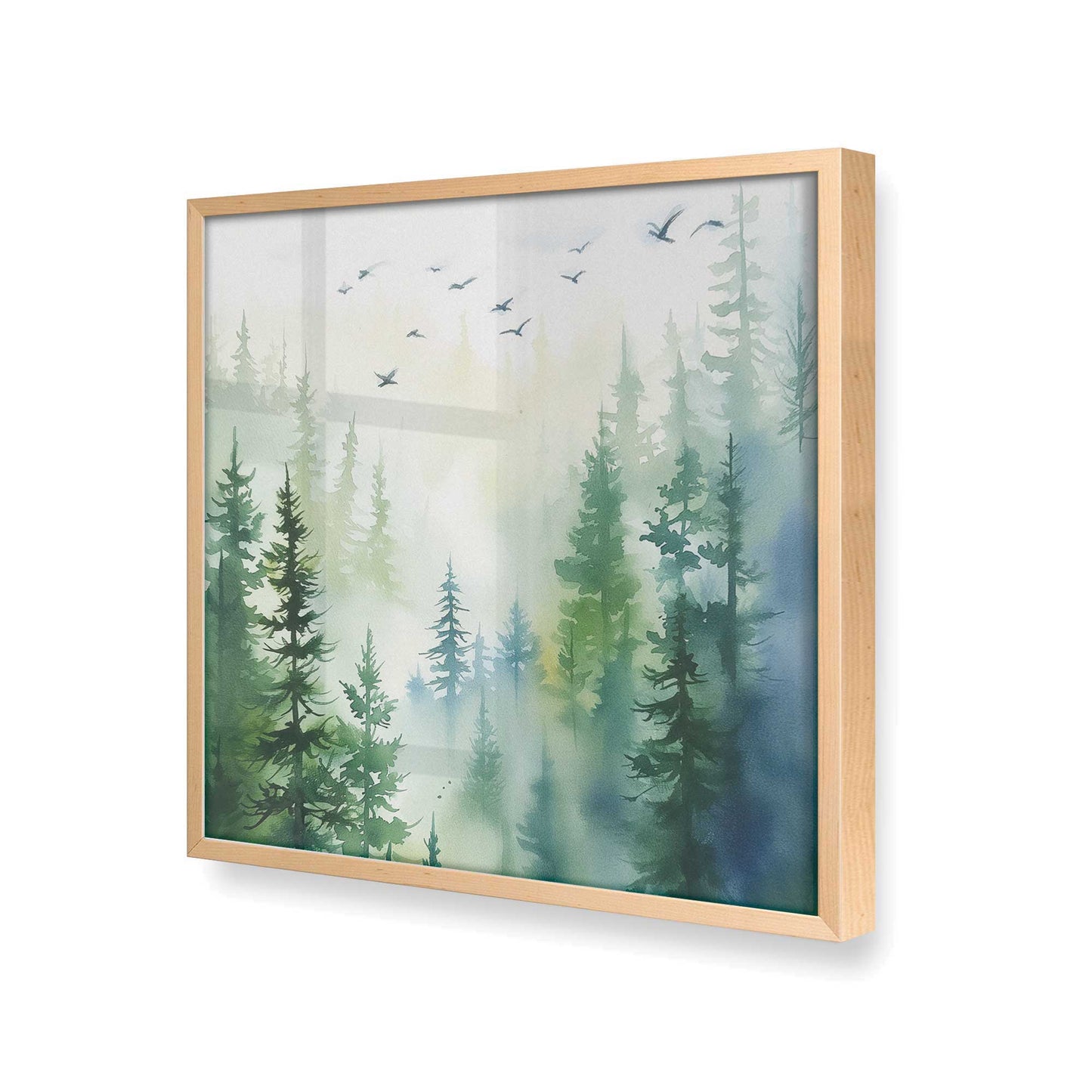 [Color:Raw Maple], Picture of art in a Raw Maple frame at an angle