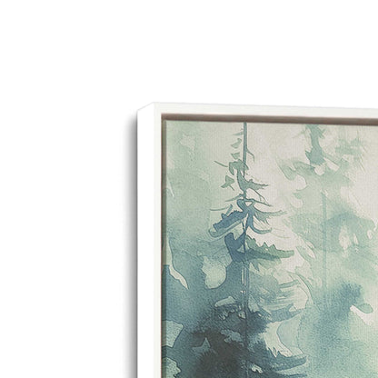 [Color:Opaque White], Picture of art in a White frame at an angle