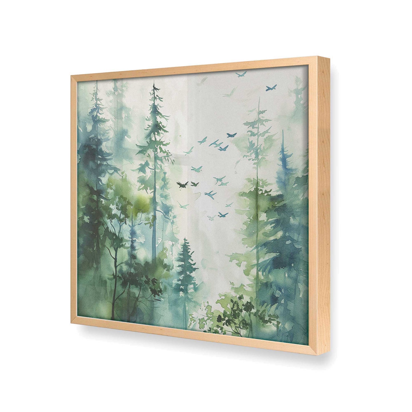 [Color:Raw Maple], Picture of art in a Raw Maple frame at an angle