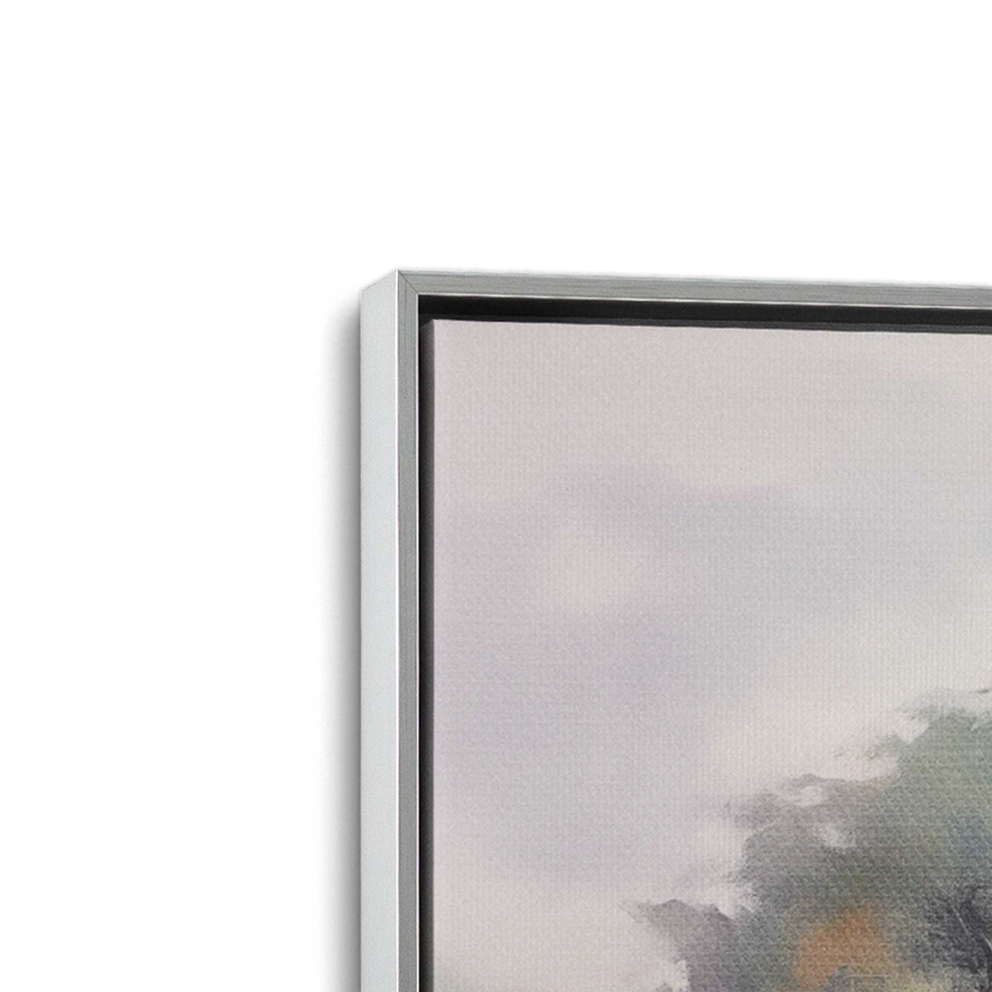 [Color:Polished Chrome], Picture of art in a Polished Chrome frame at an angle