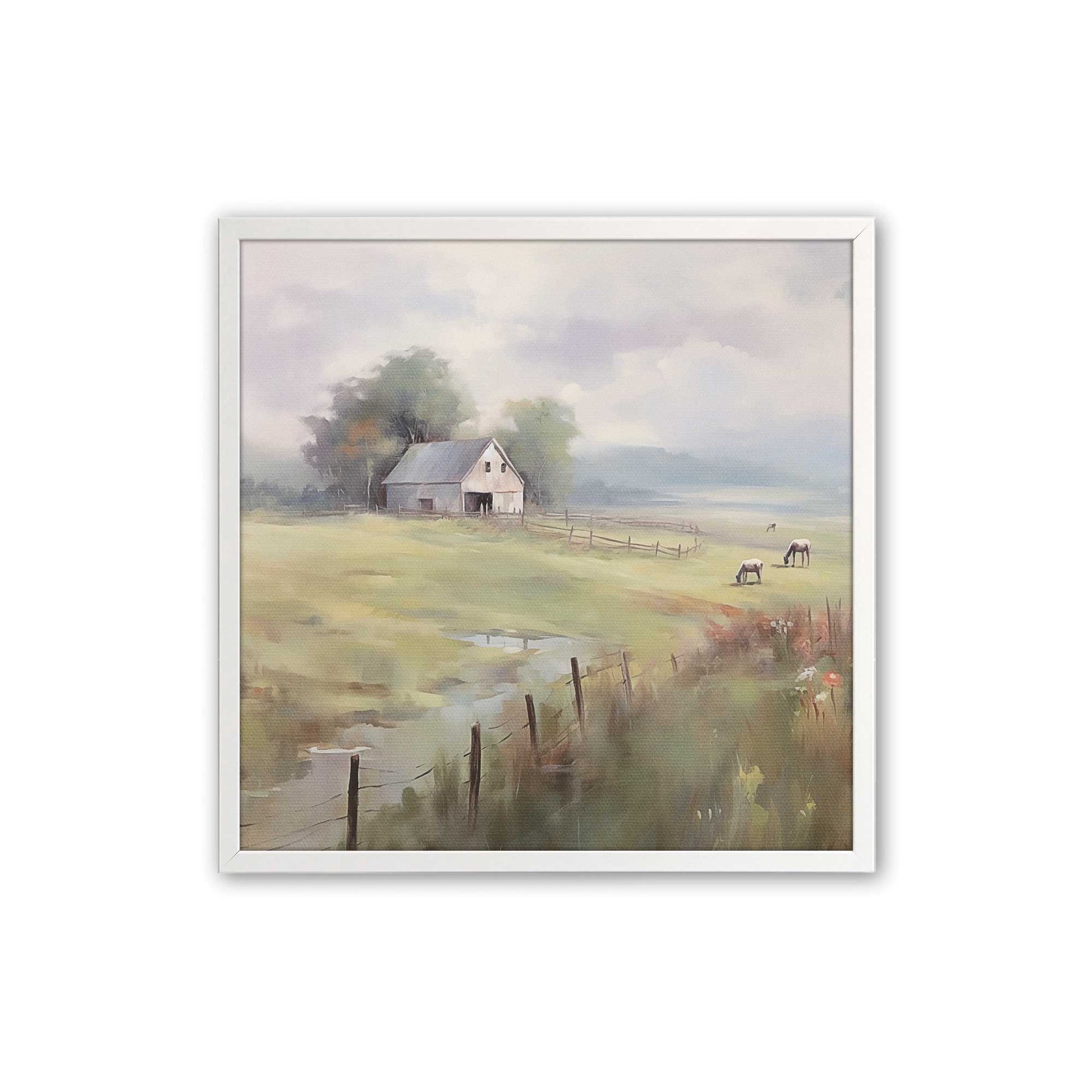 [Color:Opaque White], Picture of art in a Opaque White frame