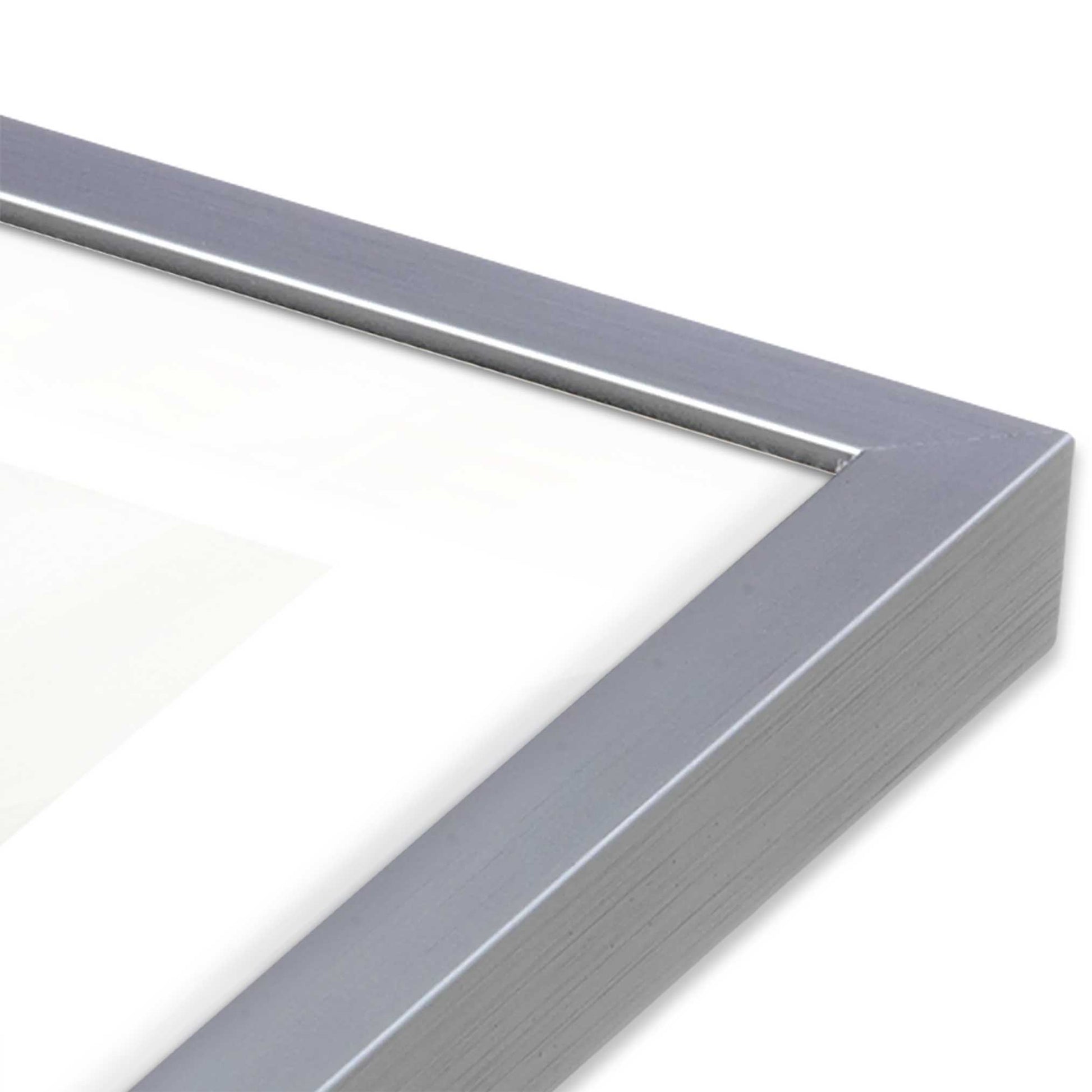 [Color:Polished Chrome], Picture of art in a Polished Chrome frame at an angle