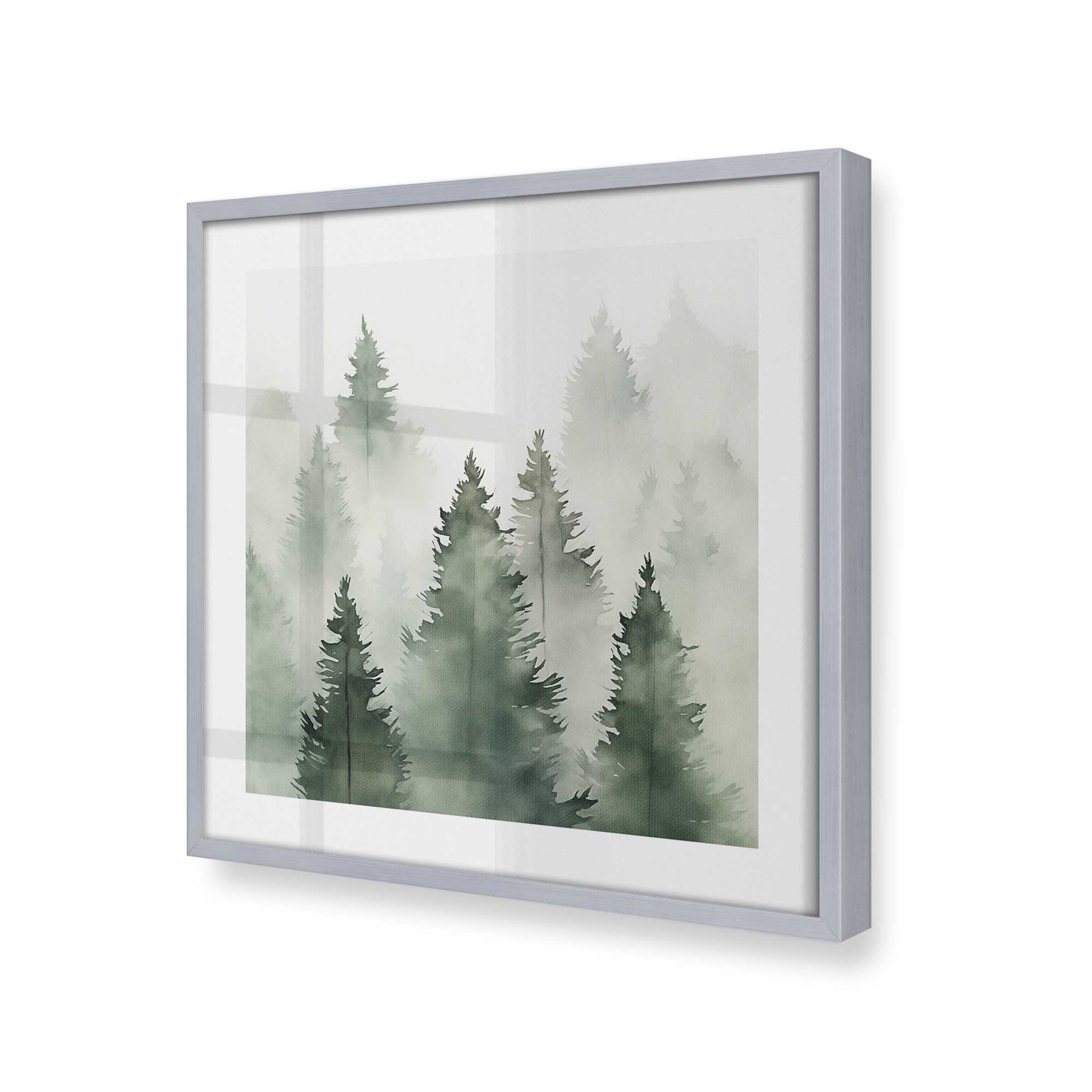 [Color:Polished Chrome], Picture of art in a Polished Chrome frame at an angle