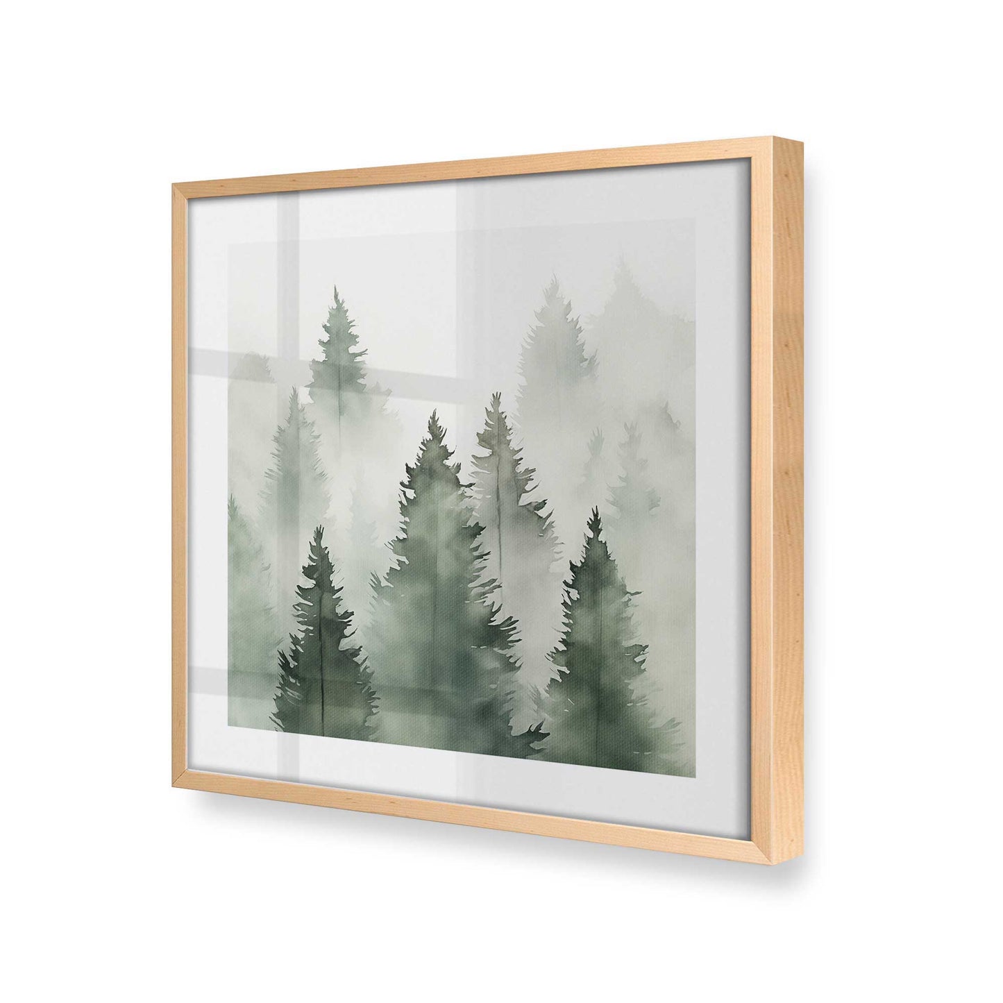 [Color:Raw Maple], Picture of art in a Raw Maple frame at an angle