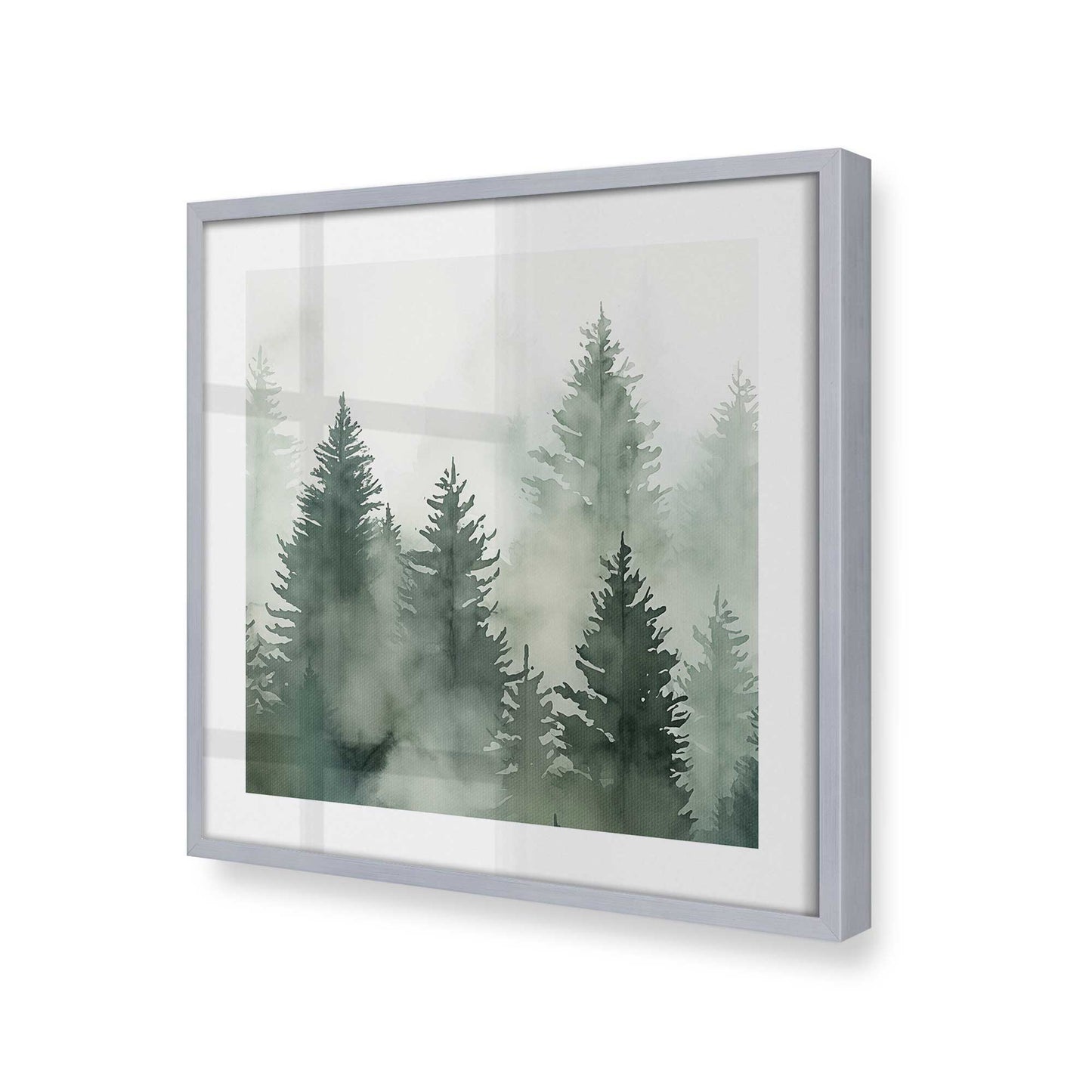 [Color:Polished Chrome], Picture of art in a Polished Chrome frame at an angle