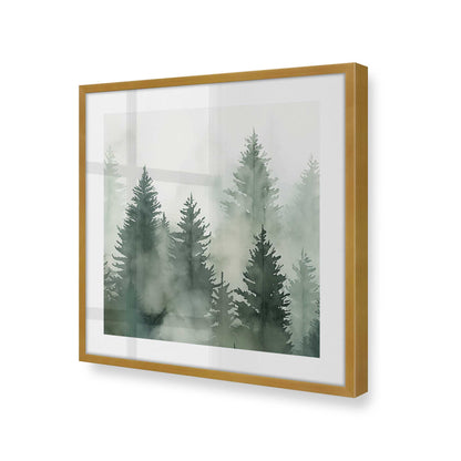 [Color:Polished Gold], Picture of art in a Polished Gold frame at an angle