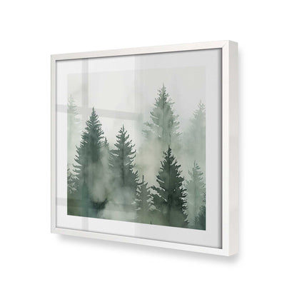 [Color:Opaque White], Picture of art in a Opaque White frame at an angle