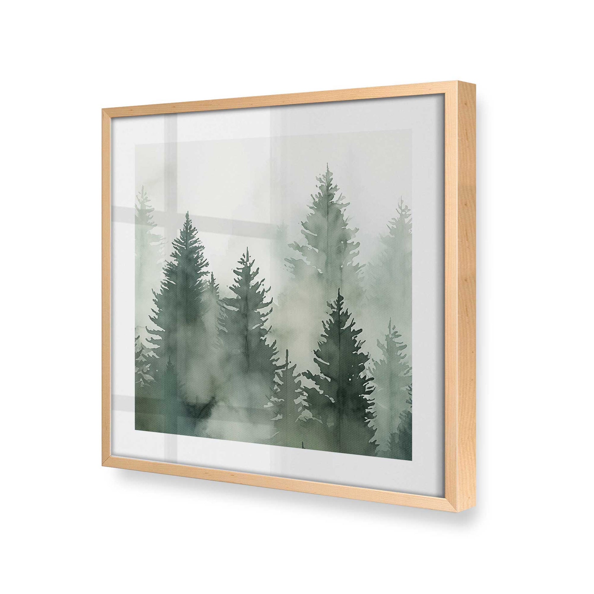 [Color:Raw Maple], Picture of art in a Raw Maple frame at an angle