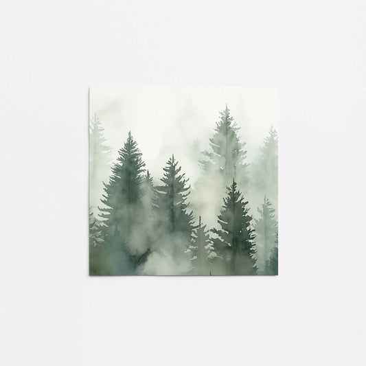 Green Haze Woodland II Promotional Rolled Print