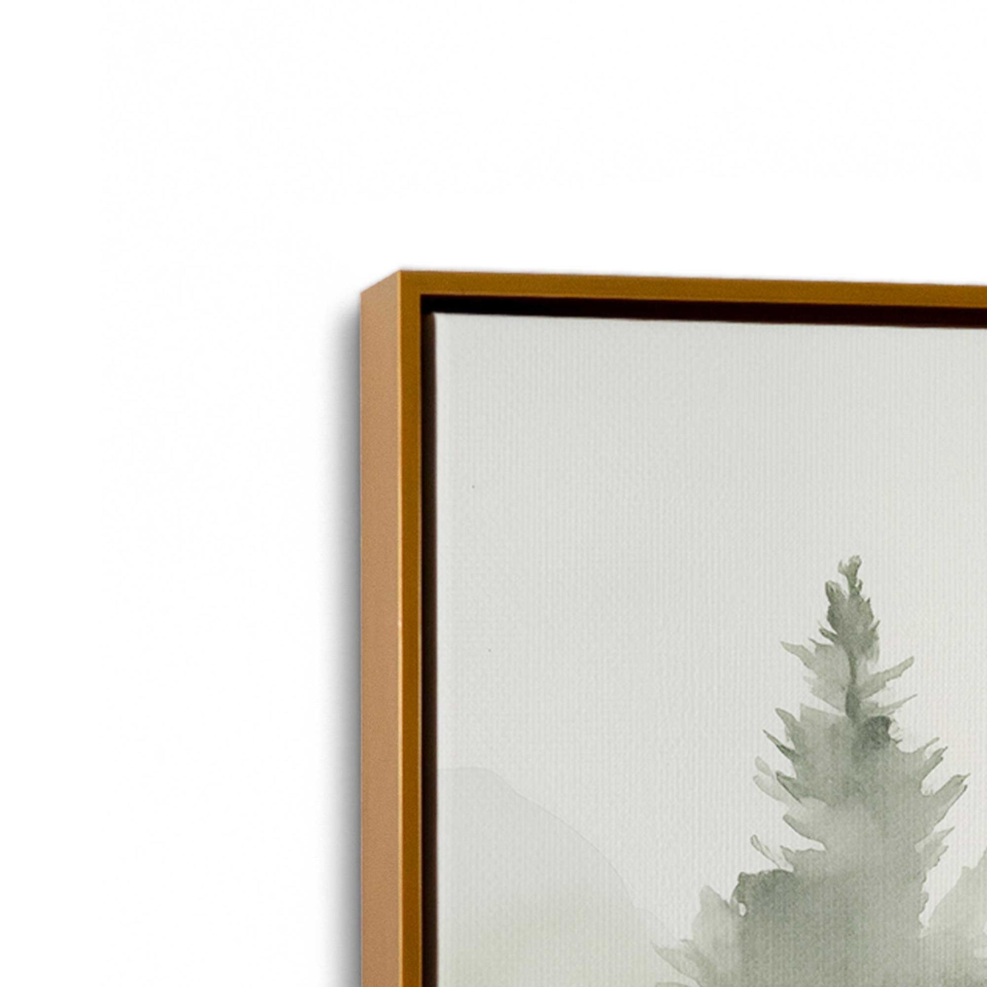 [Color:Polished Gold], Picture of art in a Polished Gold frame at an angle