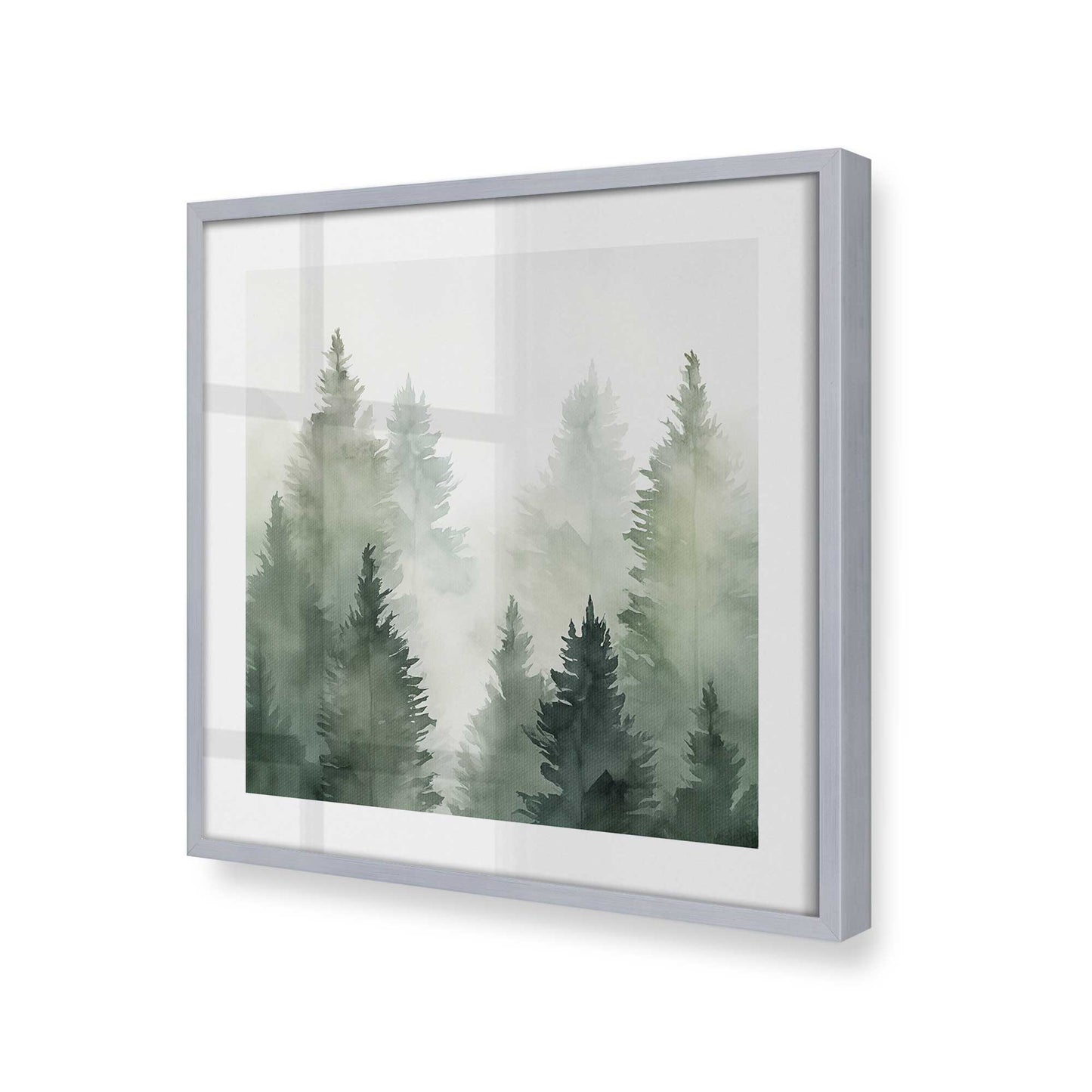 [Color:Polished Chrome], Picture of art in a Polished Chrome frame at an angle