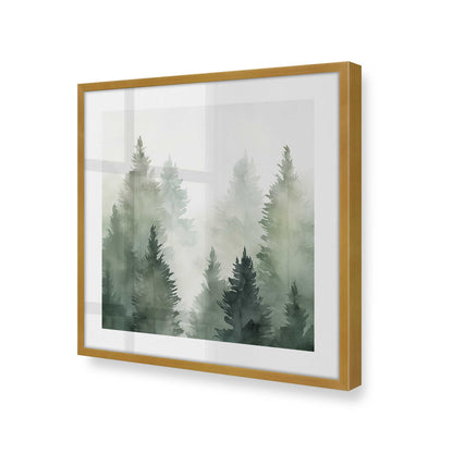 [Color:Polished Gold], Picture of art in a Polished Gold frame at an angle