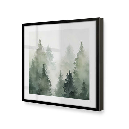 [Color:Satin Black], Picture of art in a Satin Black frame at an angle