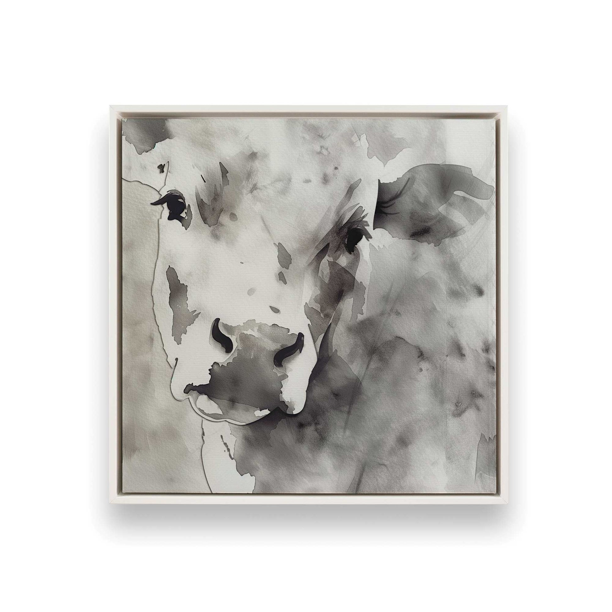 [Color:Opaque White], Picture of art in a White frame