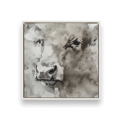 [Color:Opaque White], Picture of art in a White frame