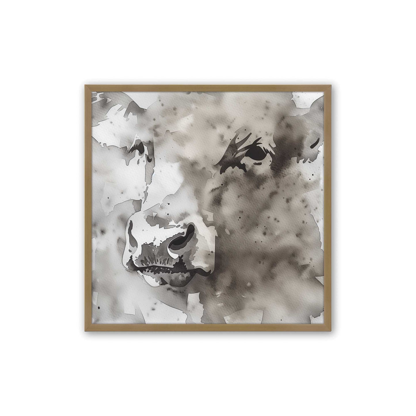 [Color:Brushed Gold], Picture of art in a Brushed Gold frame