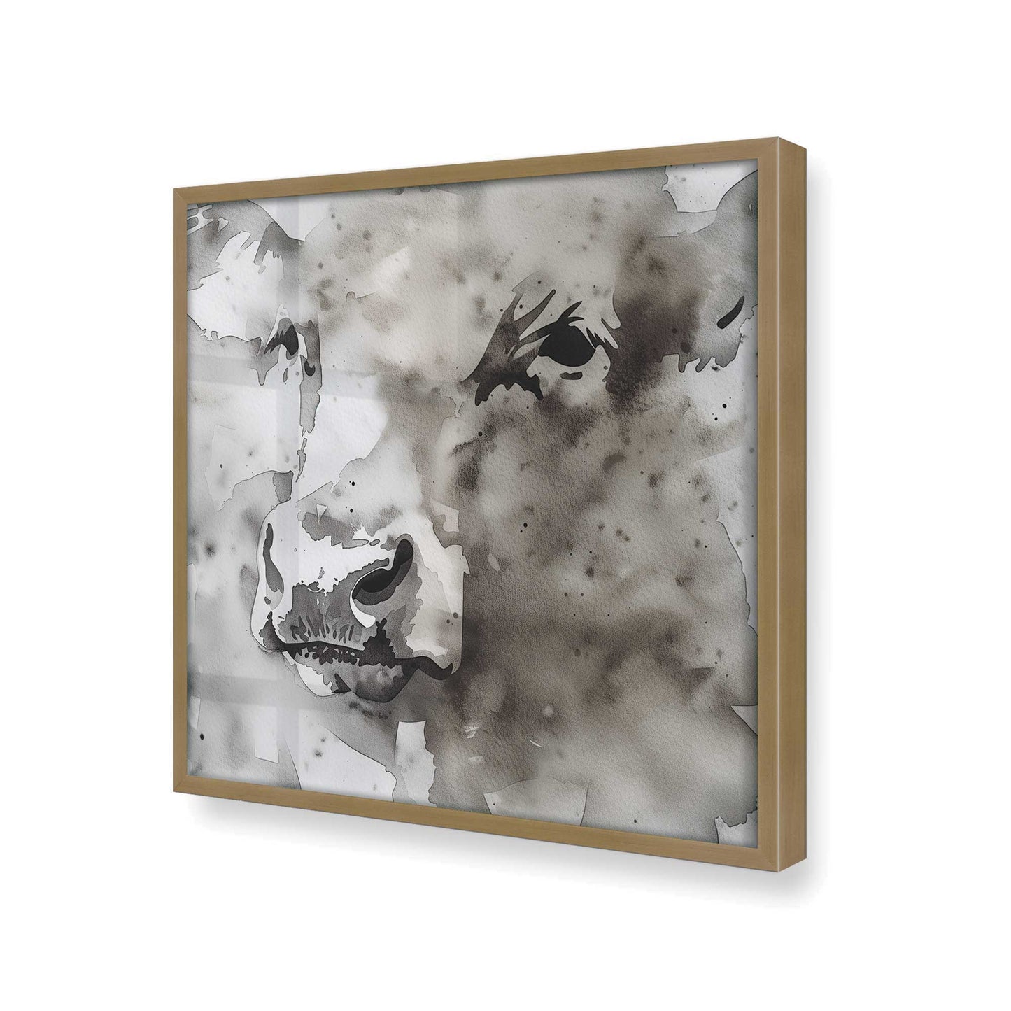 [Color:Brushed Gold], Picture of art in a Brushed Gold frame of the corner