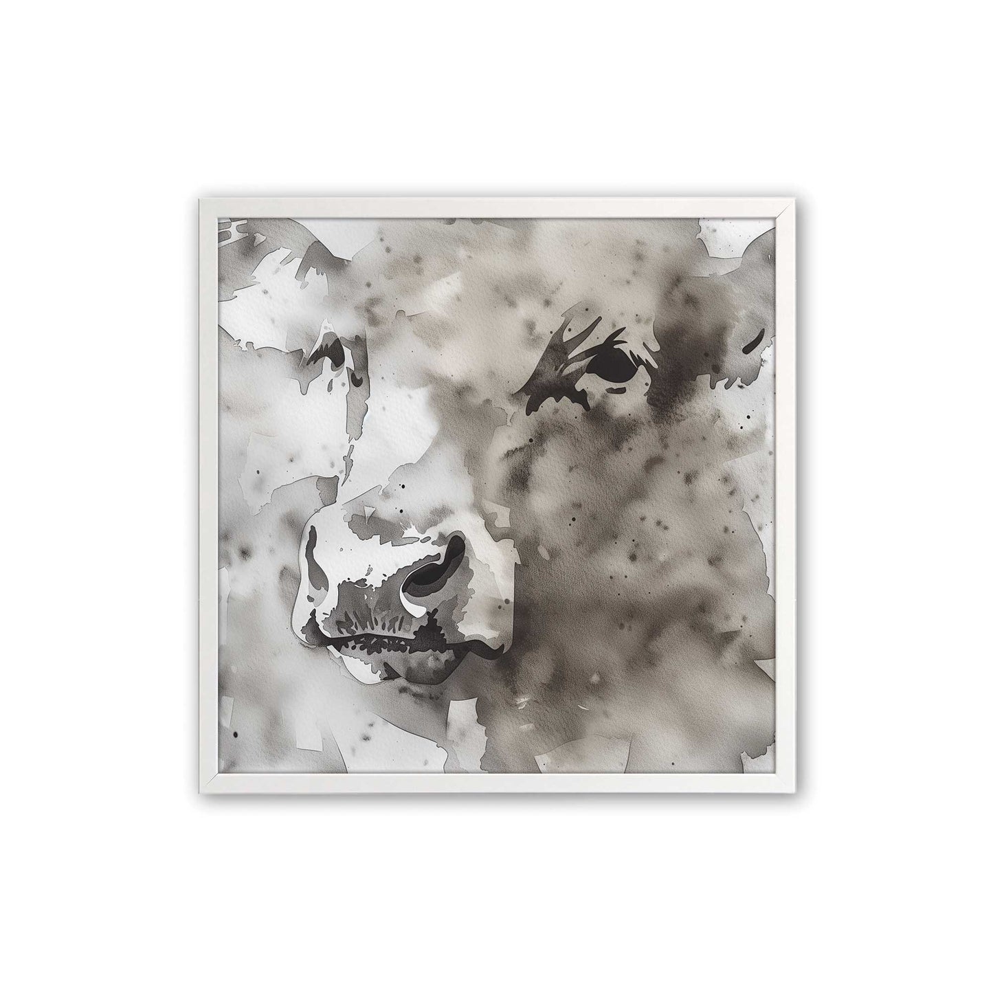 [Color:Opaque White], Picture of art in a Opaque White frame