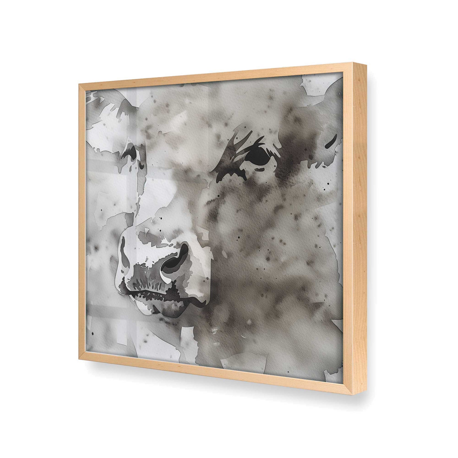 [Color:Raw Maple], Picture of art in a Raw Maple frame at an angle