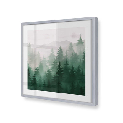 [Color:Polished Chrome], Picture of art in a Polished Chrome frame of the corner