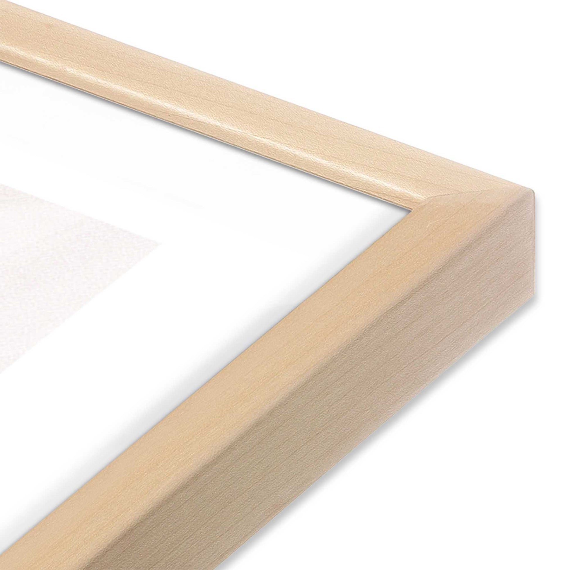 [Color:Raw Maple], Picture of art in a Raw Maple frame of the corner