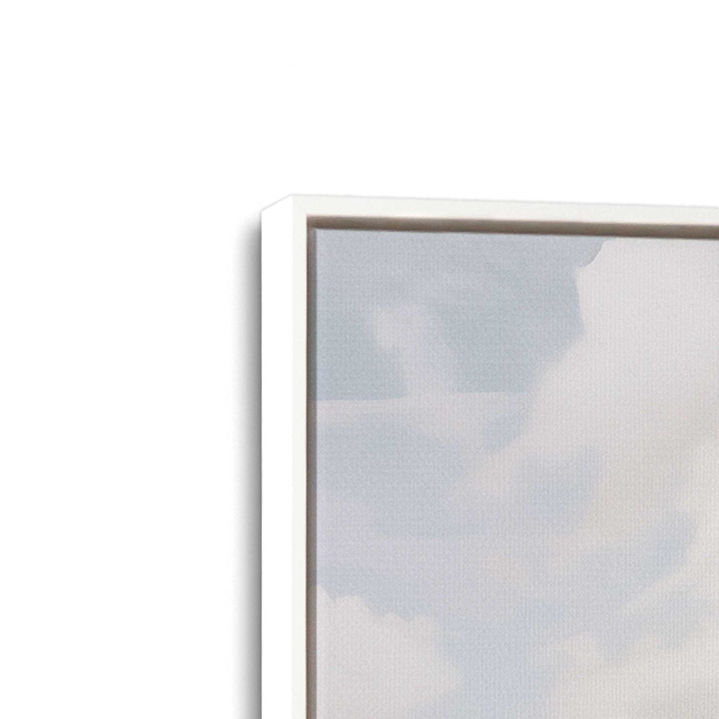 [Color:Opaque White], Picture of art in a White frame at an angle