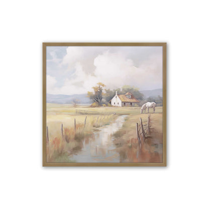 [Color:Brushed Gold], Picture of art in a Brushed Gold frame