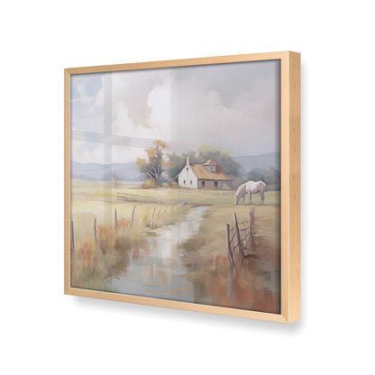 [Color:Raw Maple], Picture of art in a Raw Maple frame at an angle