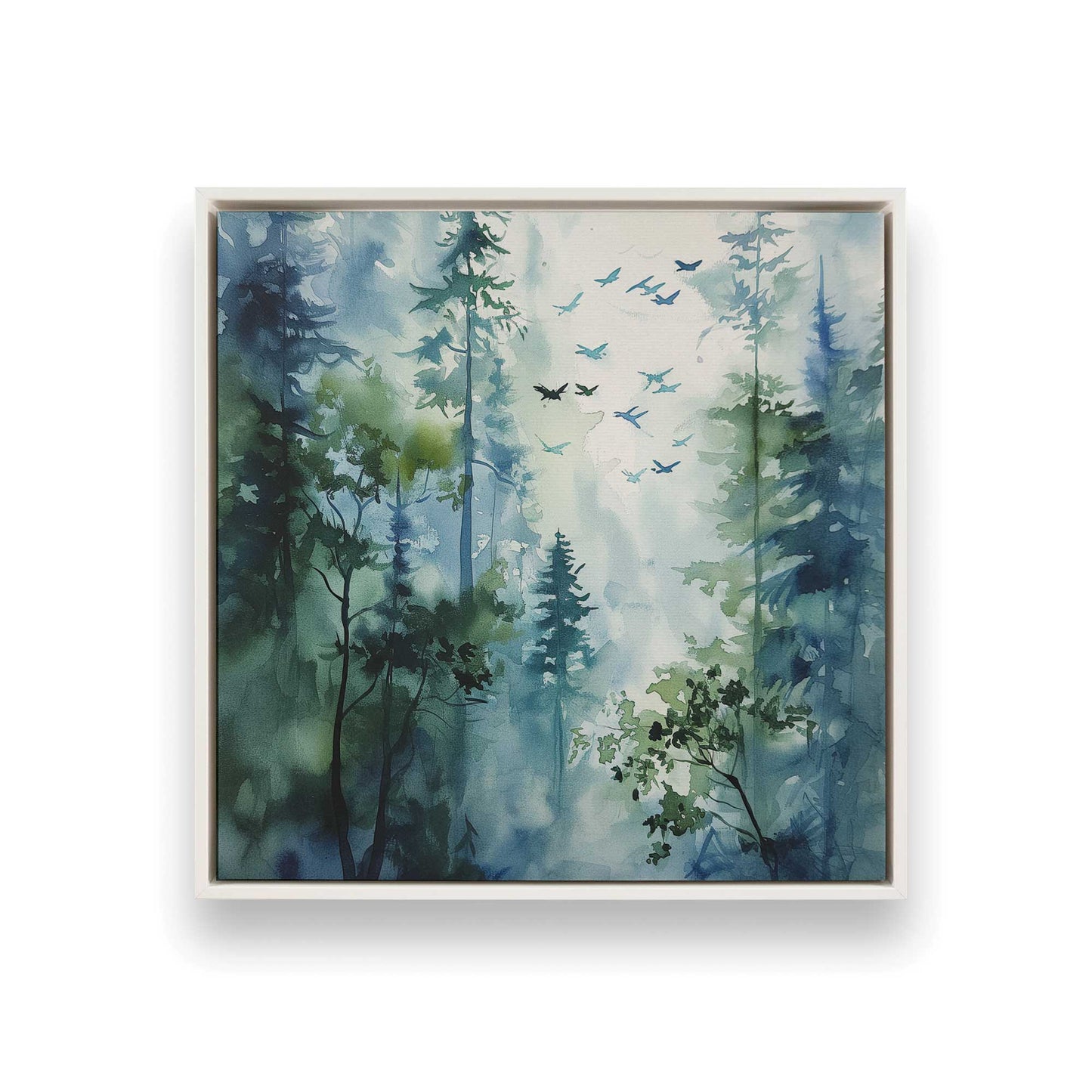 [Color:Opaque White], Picture of art in a White frame