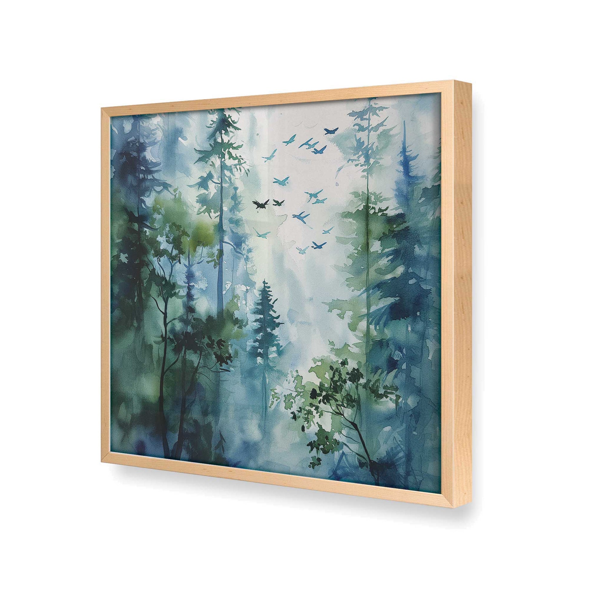 [Color:Raw Maple], Picture of art in a Raw Maple frame at an angle