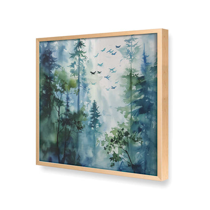 [Color:Raw Maple], Picture of art in a Raw Maple frame at an angle