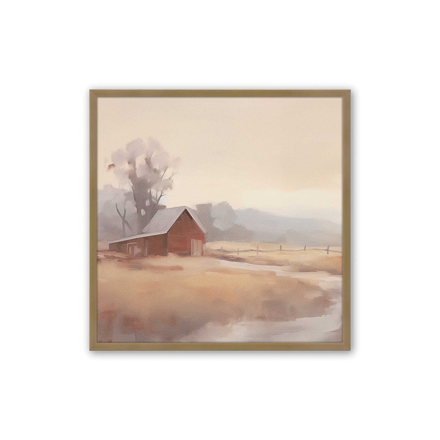 [Color:Brushed Gold], Picture of art in a Brushed Gold frame