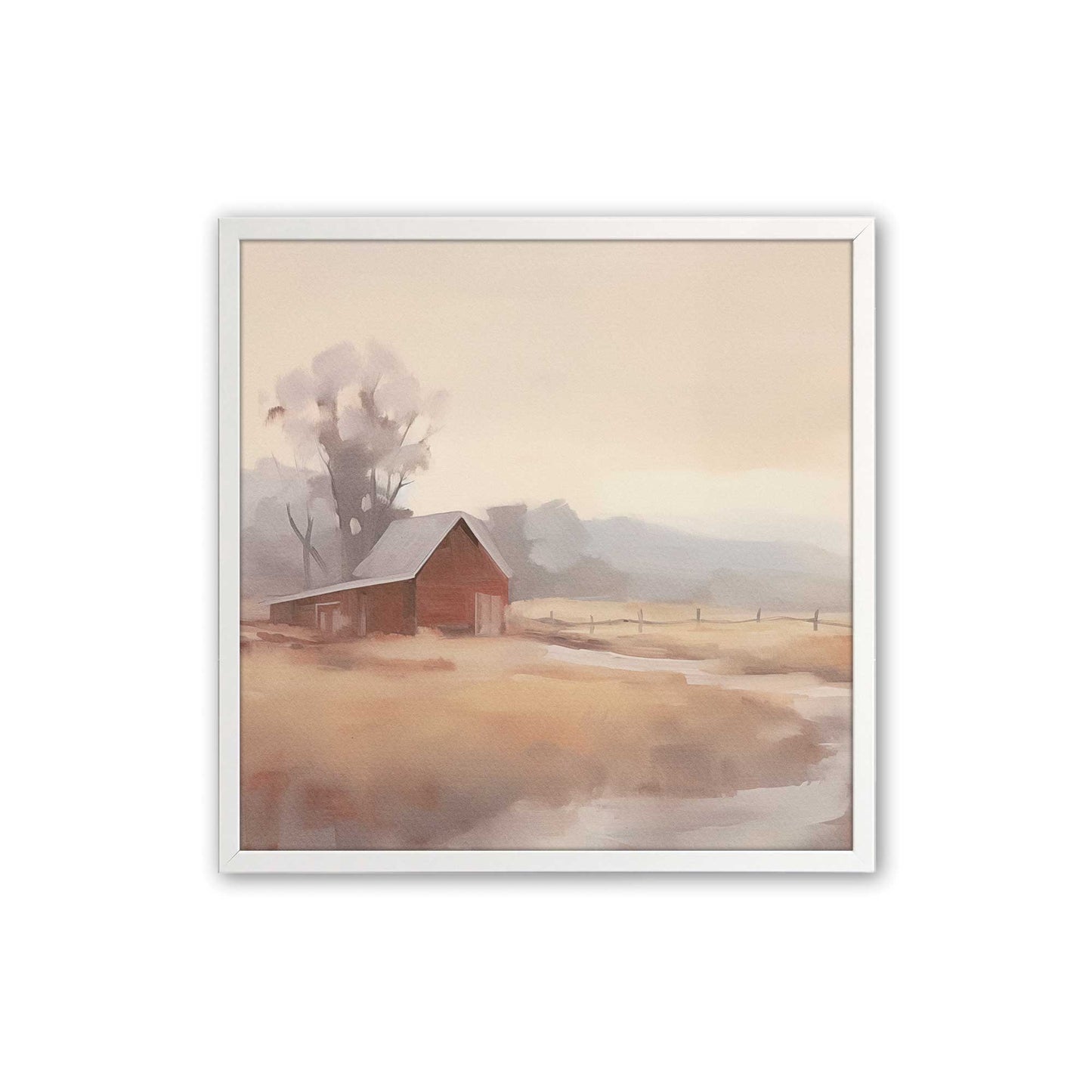 [Color:Opaque White], Picture of art in a Opaque White frame