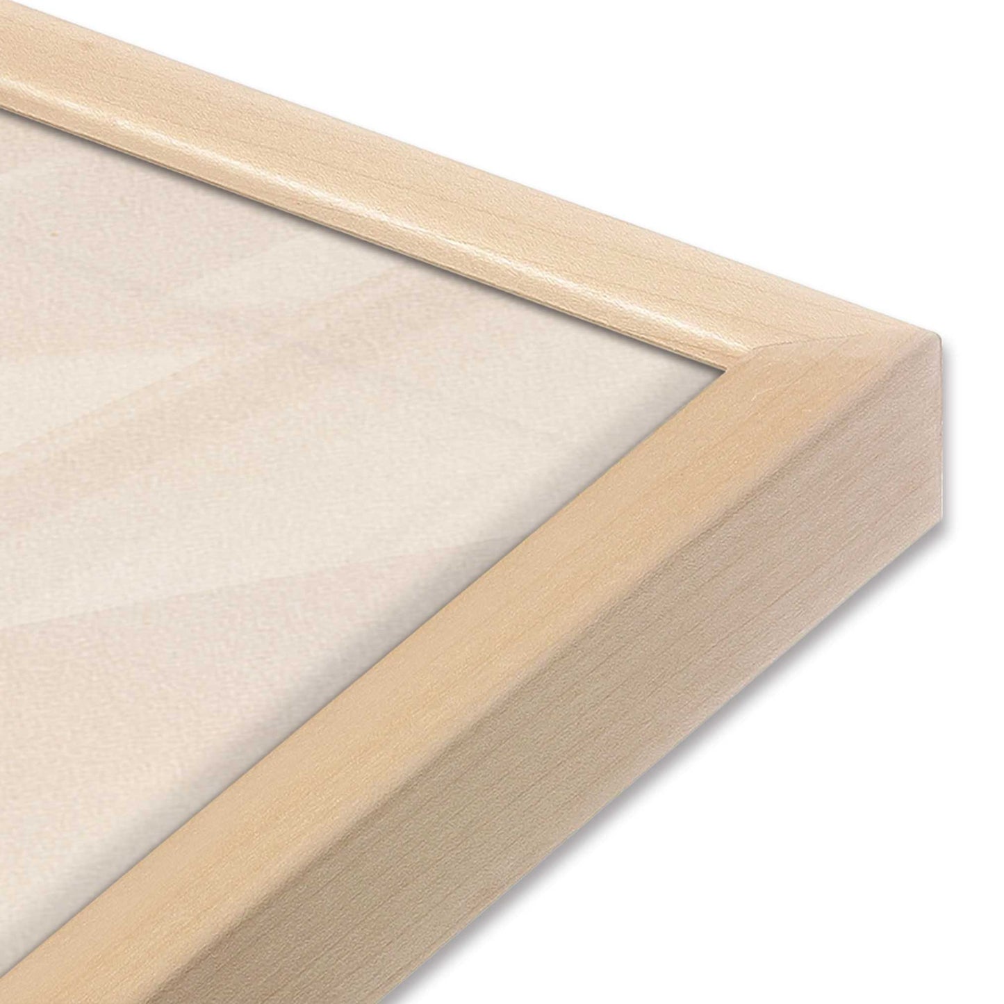 [Color:Raw Maple], Picture of art in a Raw Maple frame of the corner