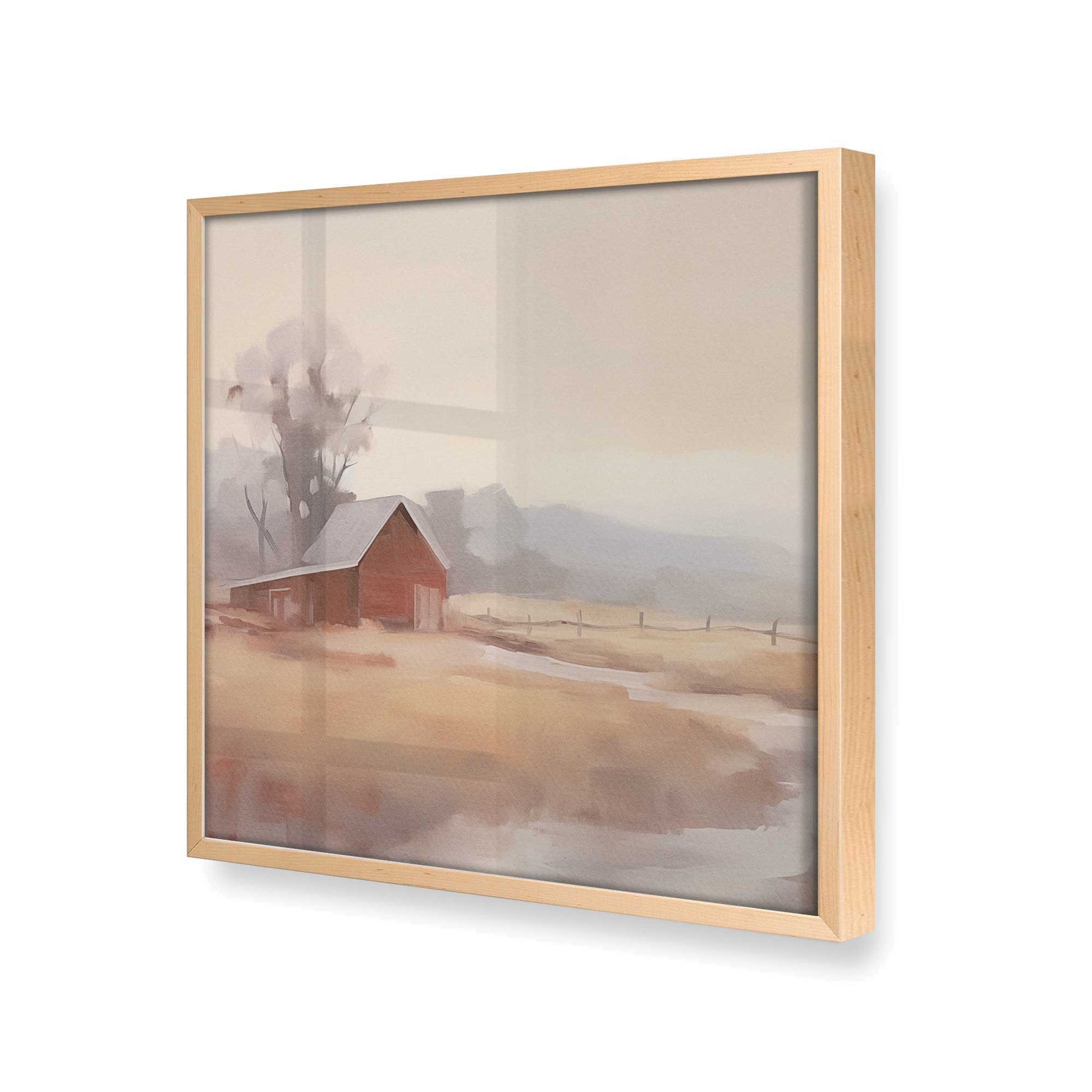 [Color:Raw Maple], Picture of art in a Raw Maple frame at an angle