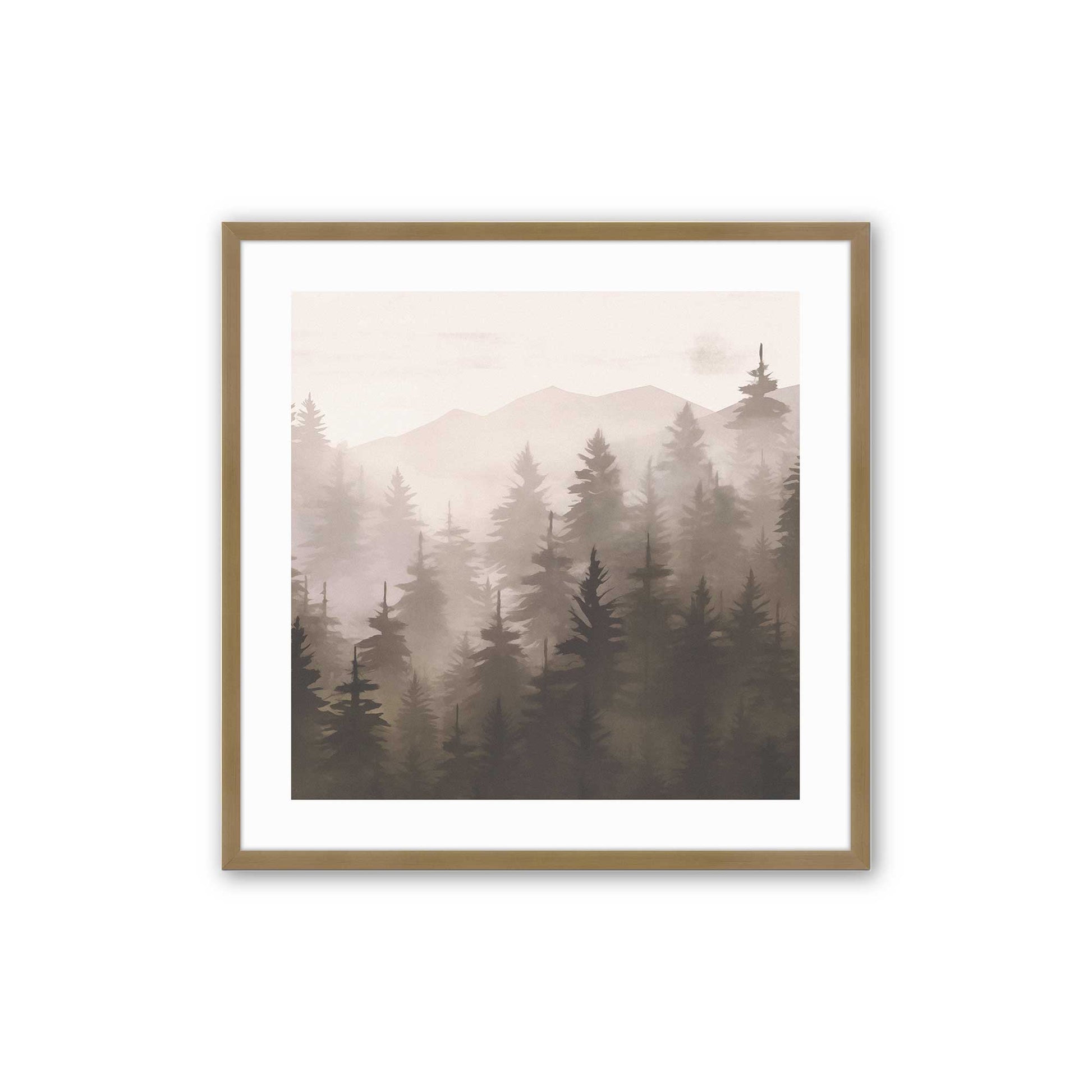 [Color:Brushed Gold], Picture of art in a Brushed Gold frame