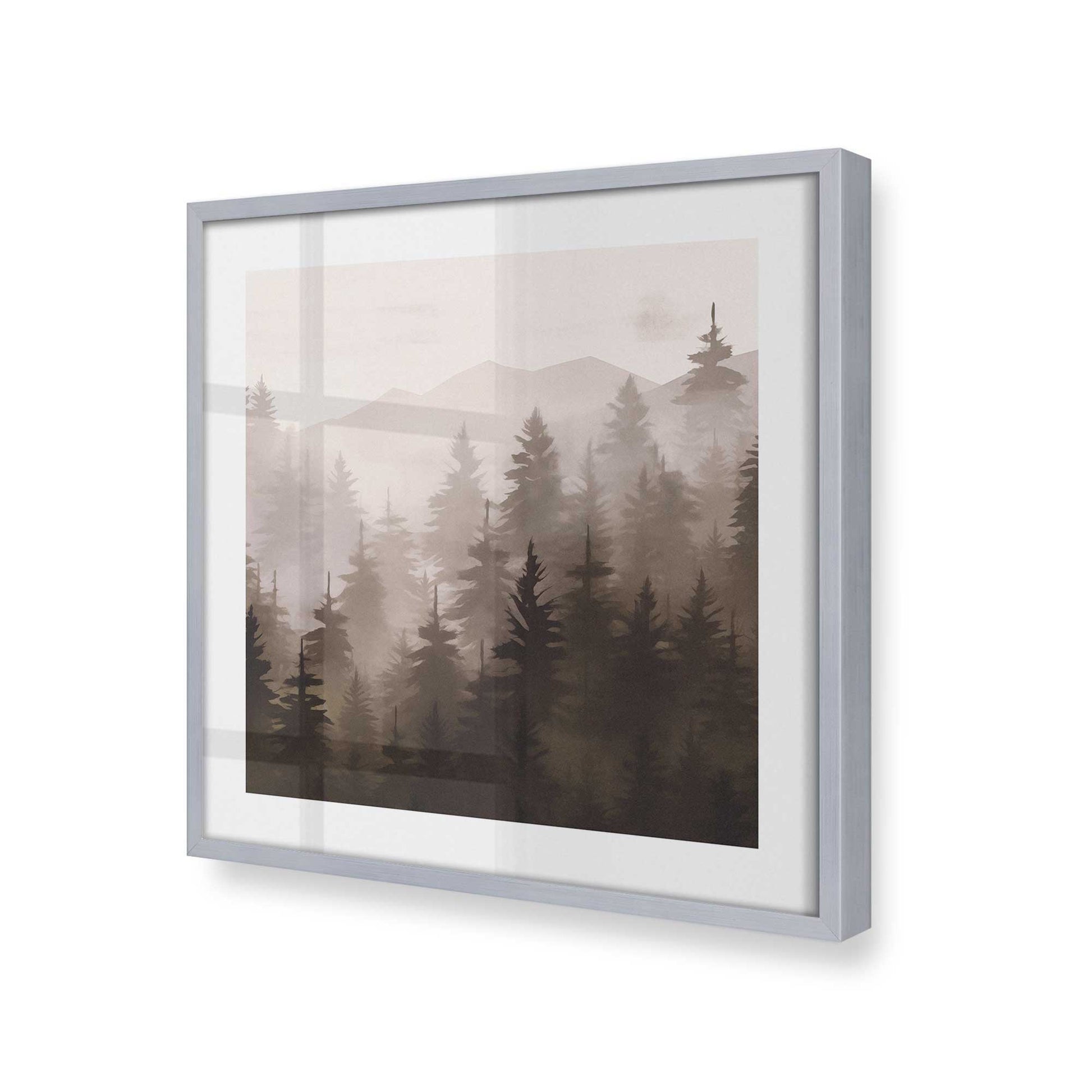 [Color:Polished Chrome], Picture of art in a Polished Chrome frame at an angle