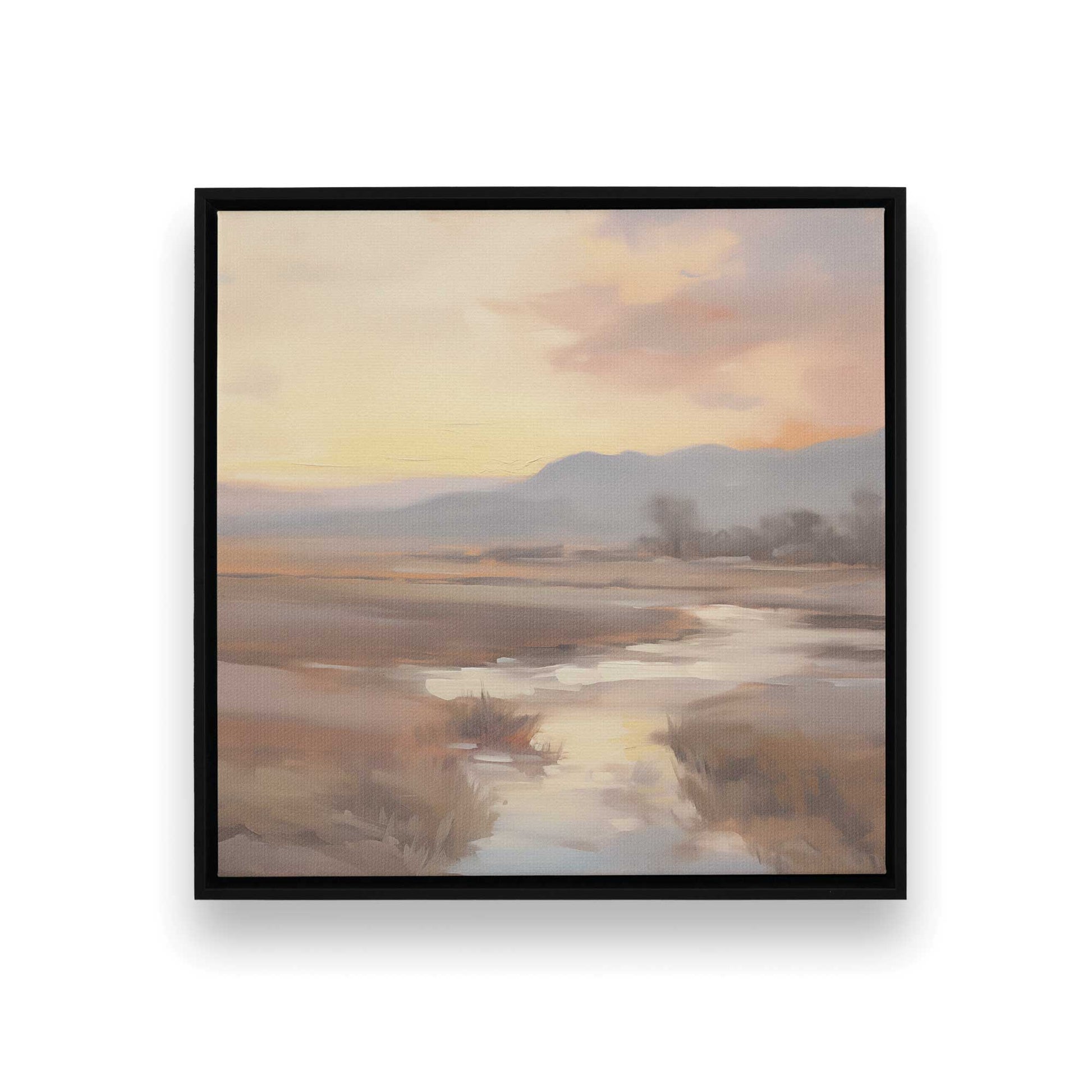 [Color:Satin Black], Picture of art in a Satin Black frame