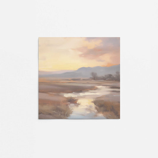 Meadow Glow at Sunset Promotional Rolled Print