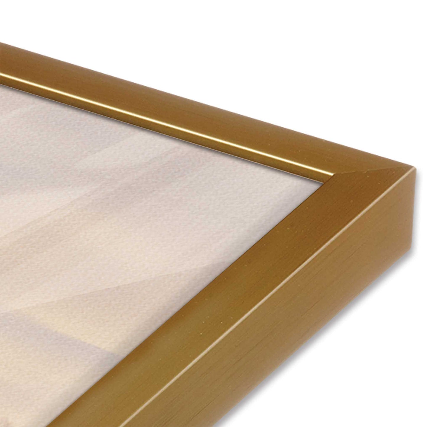 [Color:Polished Gold], Picture of art in a Polished Gold frame of the corner