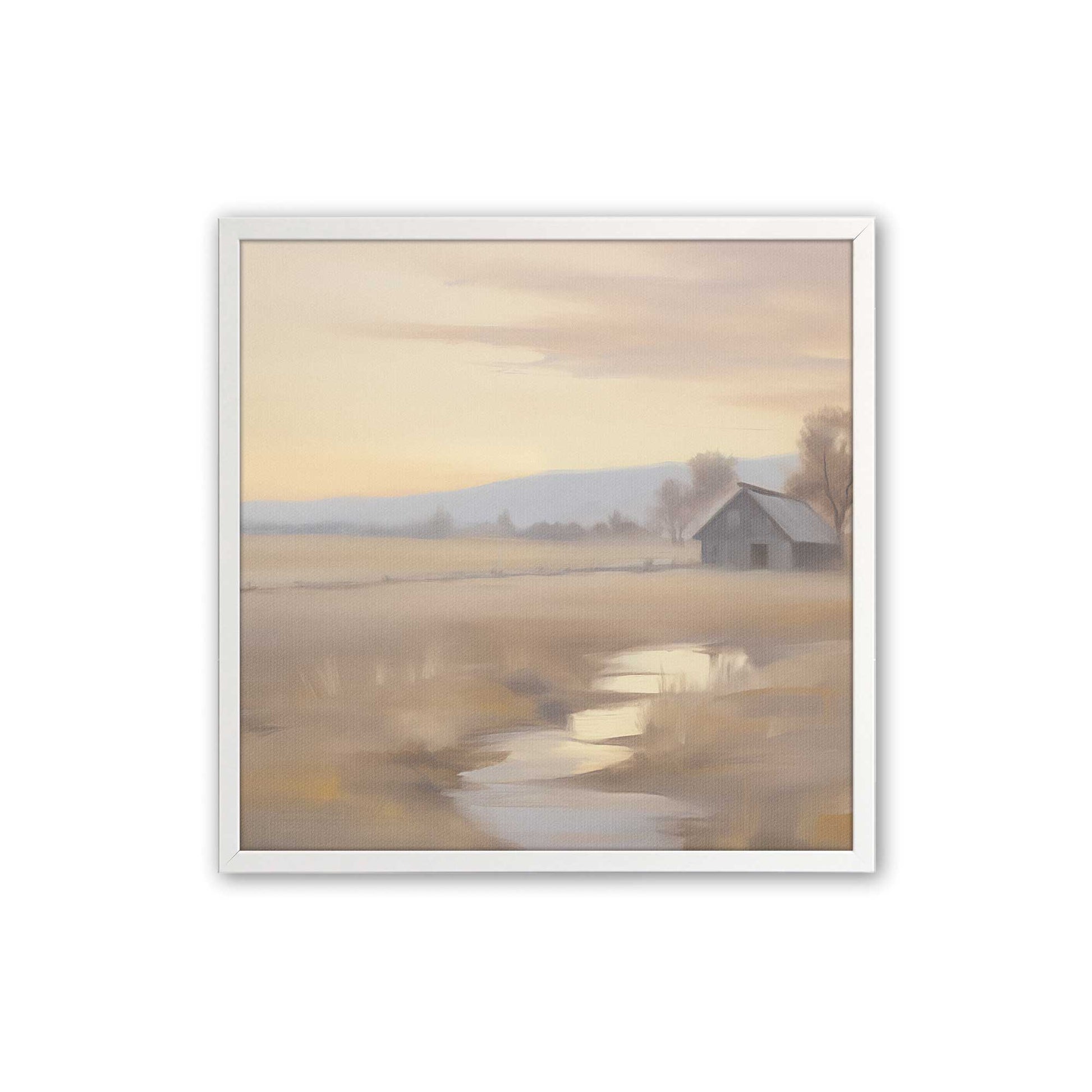 [Color:Opaque White], Picture of art in a Opaque White frame