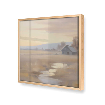 [Color:Raw Maple], Picture of art in a Raw Maple frame at an angle