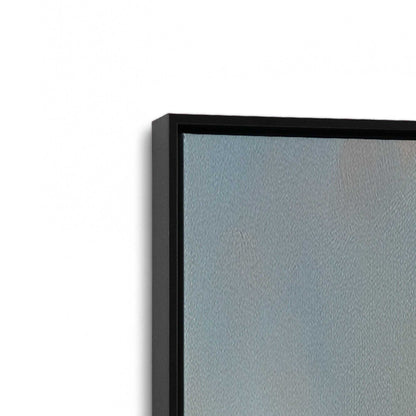 [Color:Satin Black], Picture of art in a Satin Black frame at an angle