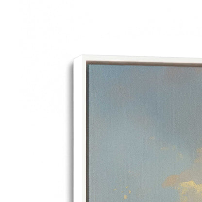 [Color:Opaque White], Picture of art in a White frame at an angle