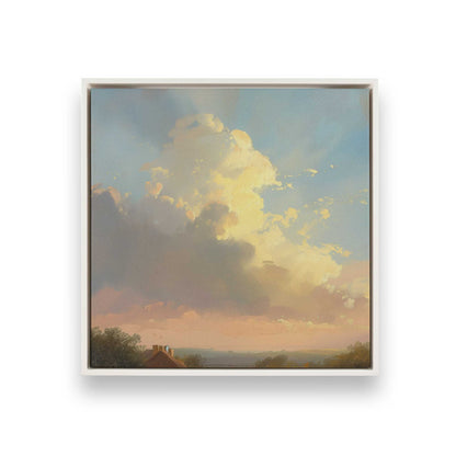 [Color:Opaque White], Picture of art in a White frame