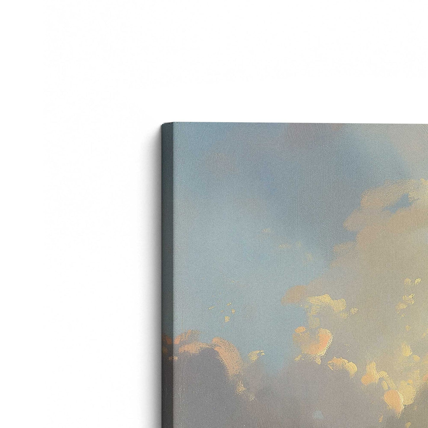 [Color:Stretched Canvas], Picture of the corner of the art